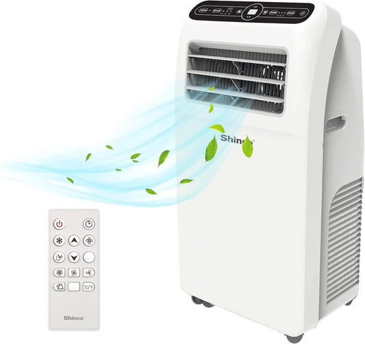 SHINCO Mobile Air Conditioner with Exhaust Hose, 12000BTU, 3.5 kw, Cooling & Ventilating & Dehumidifying, Mobile Air Conditioner